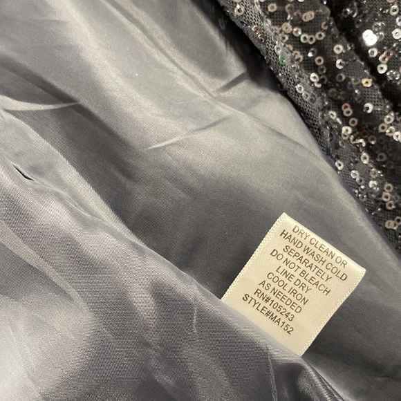 Bobeau Gray Sequin Jacket Size L - Picture 7 of 9